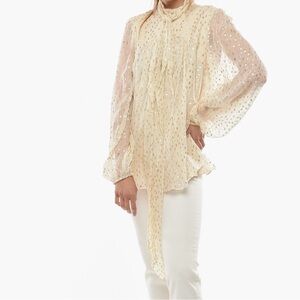 NWT Zimmermann Silk Blouse - Size Small, Zimmermann Size Zero